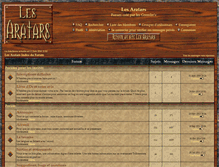 Tablet Screenshot of forum.aratars.org